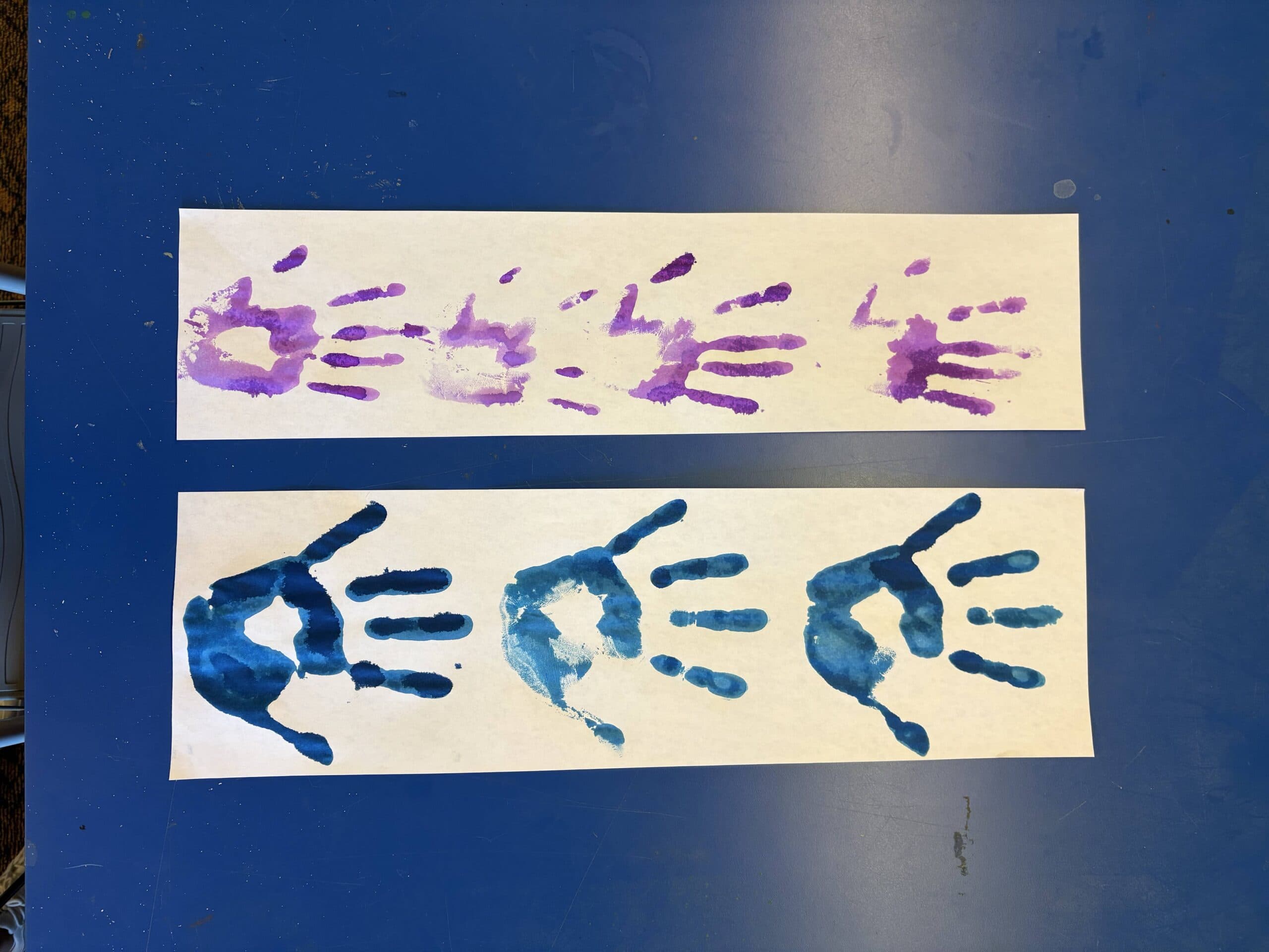 painted hand prints